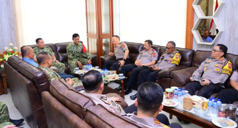 Kapolda Jambi Kunjungi Korem 042/Gapu, Perkuat Sinergitas TNI-Polri